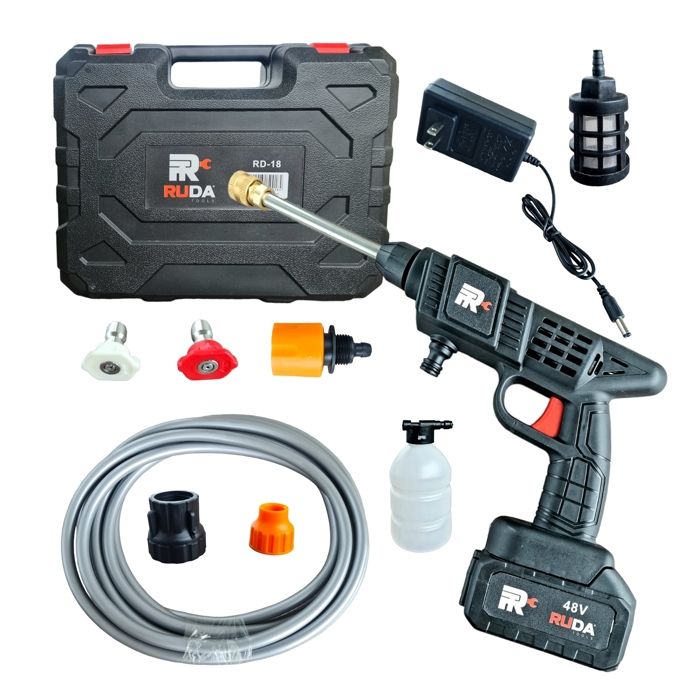 hidrolavadora inalmbrica porttil 48 v ruda con jabonera