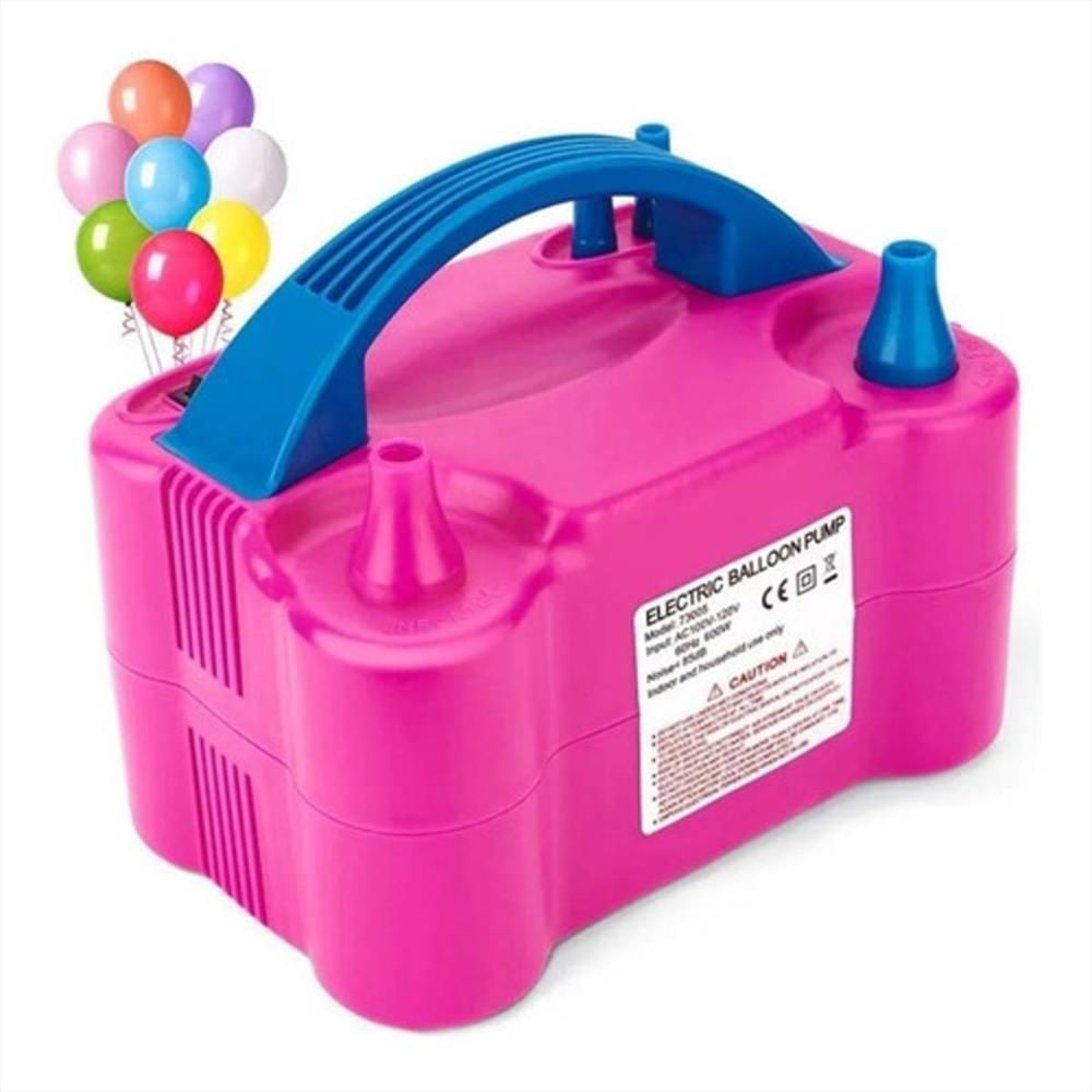 inflador de globos electrico doble boquilla
