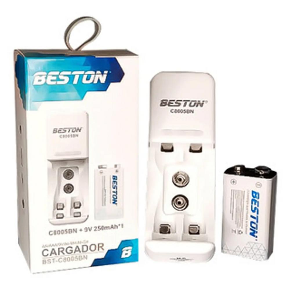 pila bateria cuadrada recargable 9v 250 mah beston