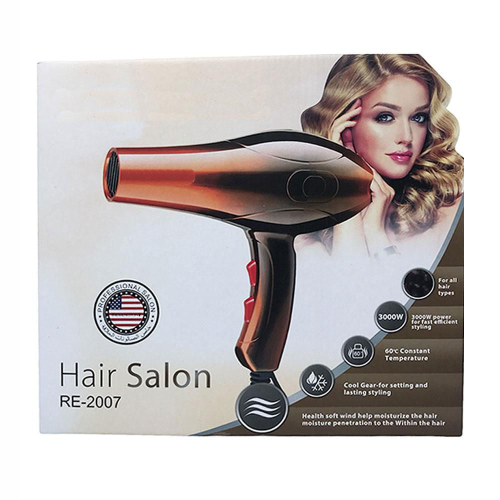 secador cabello re 2007 3000w 3 niveles temperatura pelo perfecto