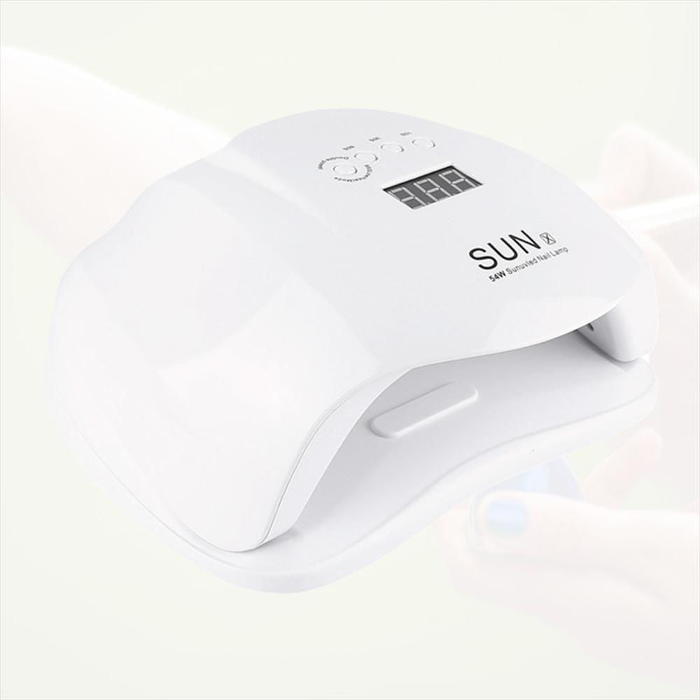 secador de unas lampara sun uv led 54w temporizador blanco