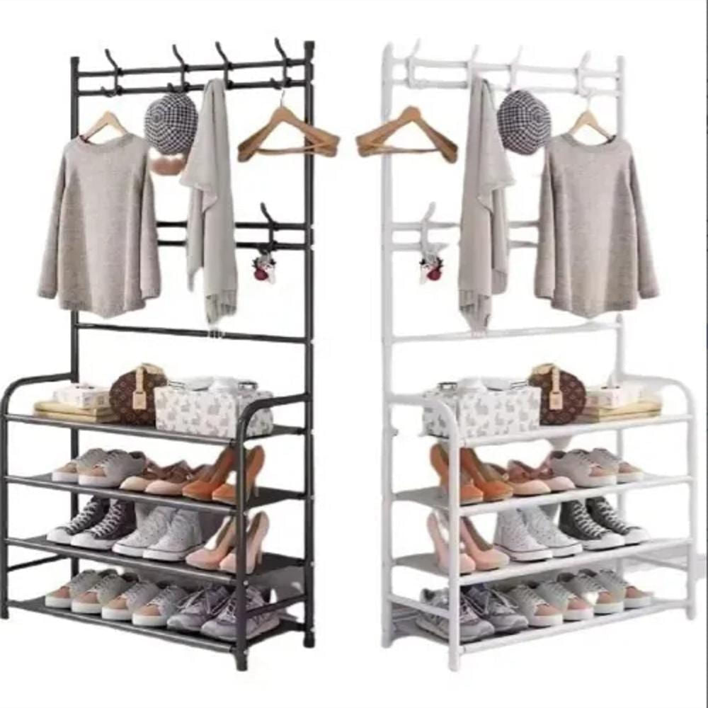 Zapatero y Perchero Multifuncional – Organizador Ideal para tu Habitación