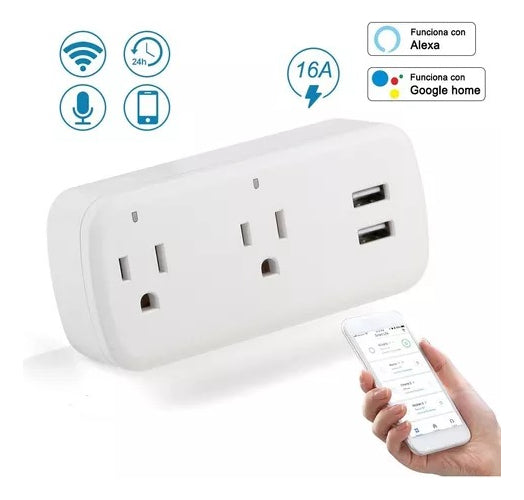 2 Usb Enchufe Inteligente Wifi Smart Pl