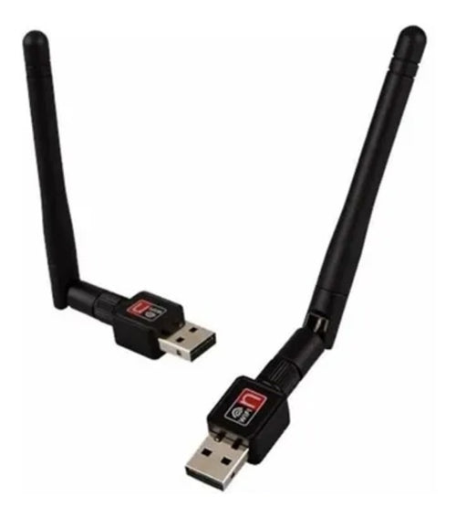 Adaptador Receptor WiFi USB Inalámbrico con Antena Removible – Alta Potencia y Compatibilidad