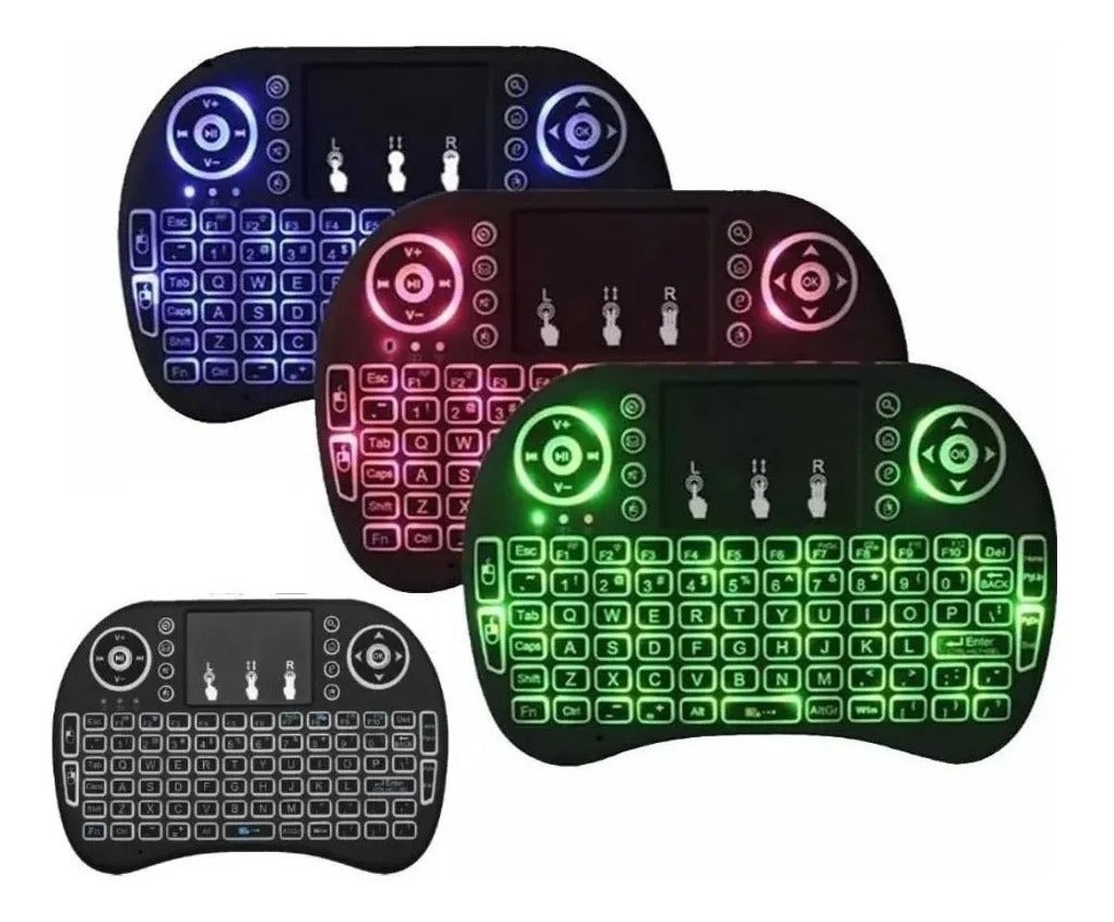 Air Mouse Control Remoto y Teclado Inalámbrico 2.4GHz | Touchpad, Smart TV, PC, Android TV, PS4, Xbox, Plug and Play