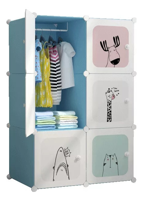 Armario Plástico Portátil Dibujos Anima