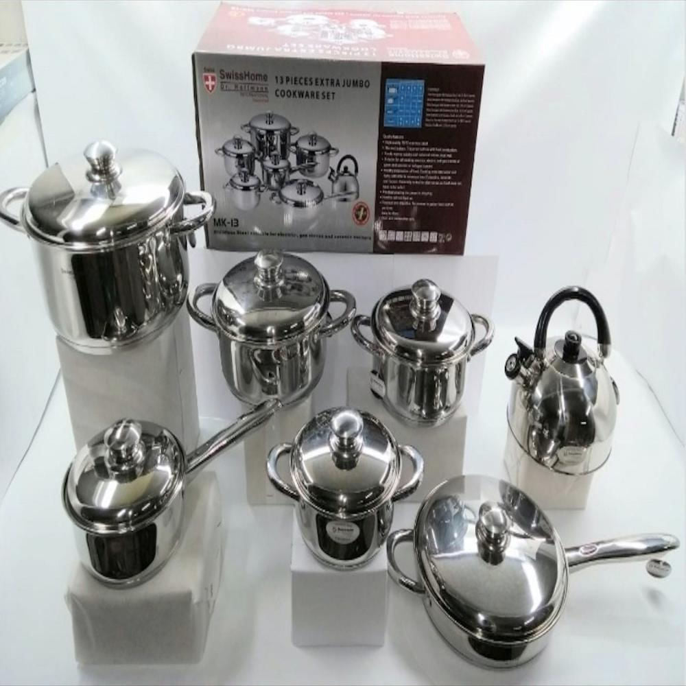 ollas acero quirurgico 13 piezas mas tetera swisshome
