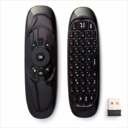 teclado control inalambrico air mouse smart tv