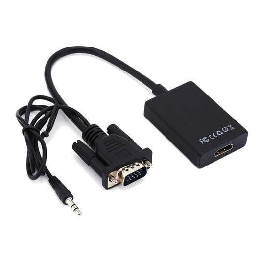 adaptadorconvertidor de vga macho a hdmi hembra con audio