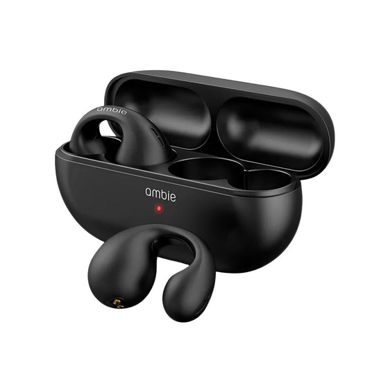 audifonos ambie auriculares inalambricos de conduccion osea tws bluetooth estereo negro