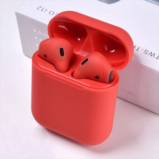 auriculares i12 bluetooth 50 color rojo