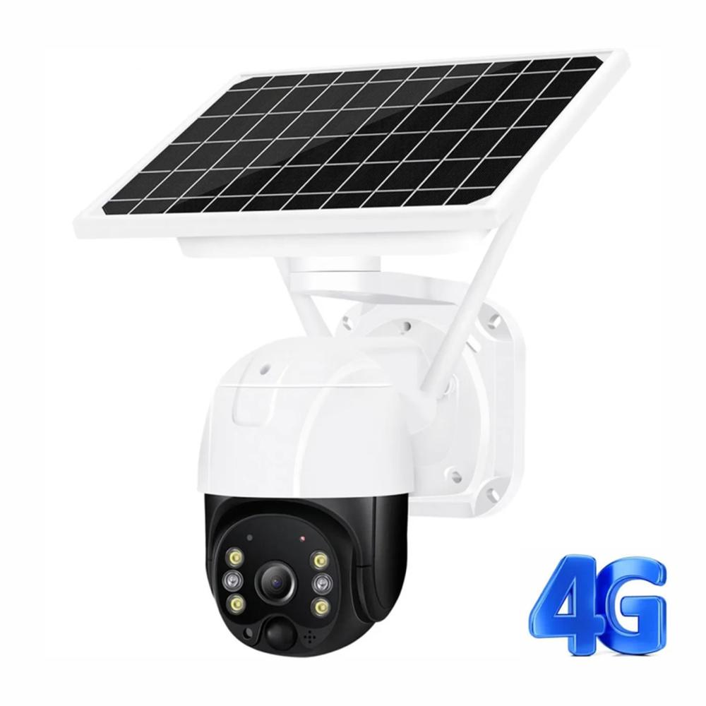 camara de seguridad con panel solar ptz sim 4g exteriores vision nocturna