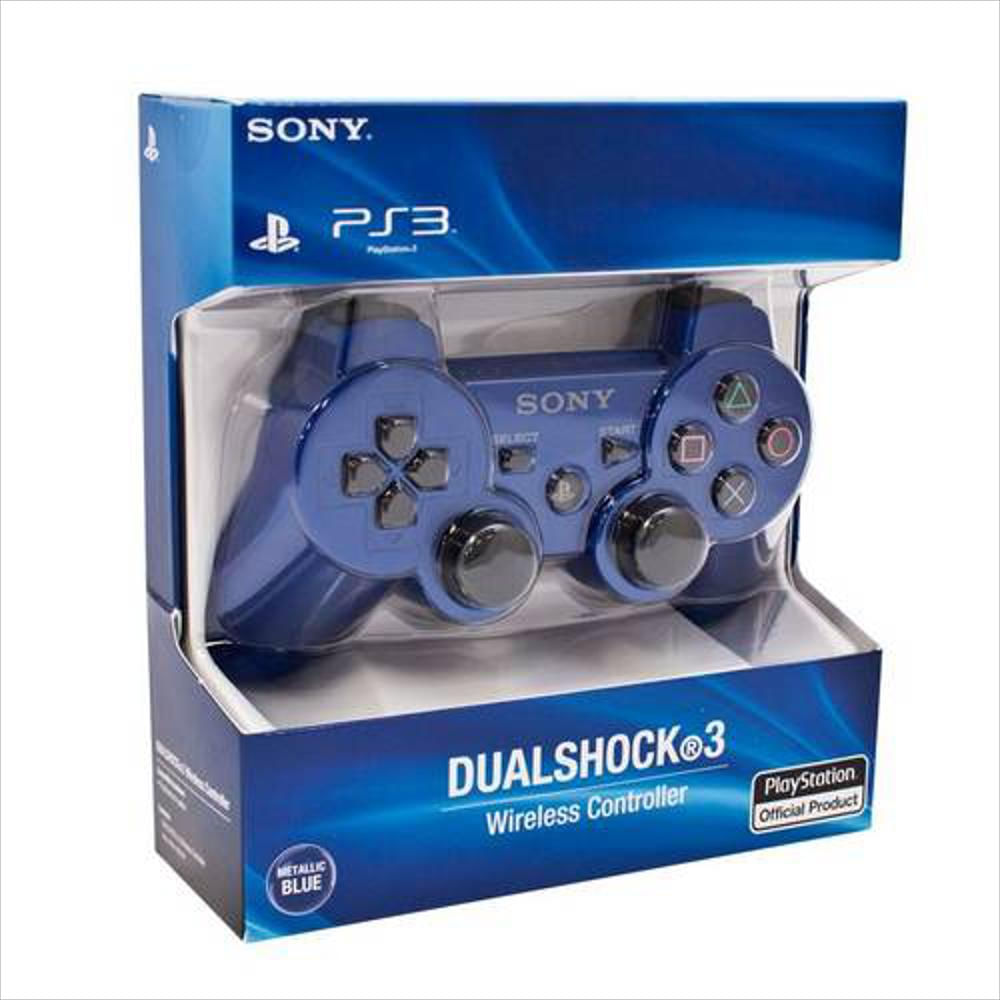 control inalambrico recargable dualshock ps3 azul