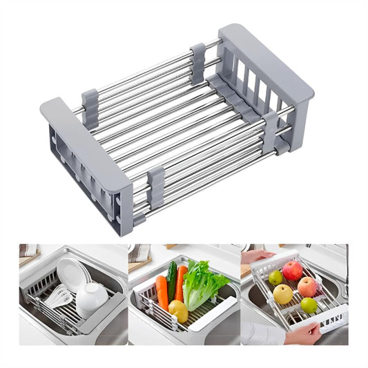 escurridor plegable para lava platos frutas y verduras