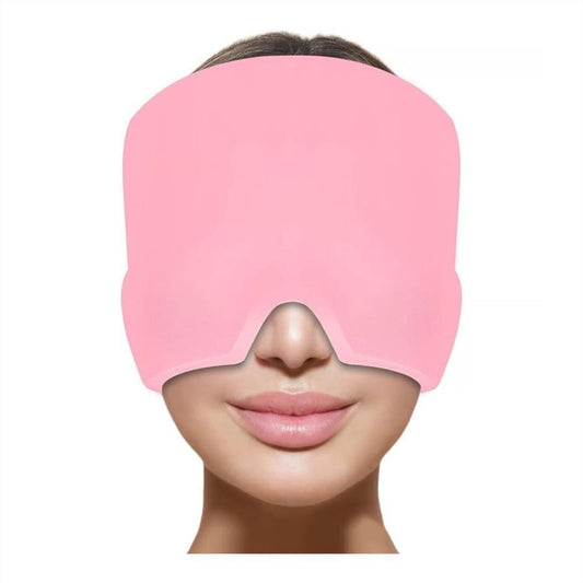 gorro gel alivio migrana dolor cabeza compresa frio caliente