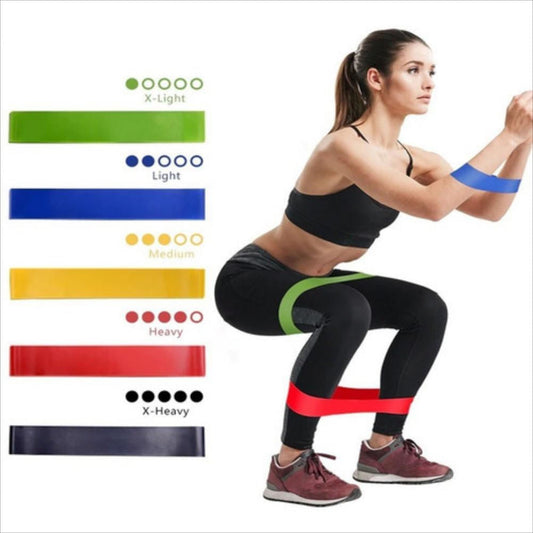 kit bandas elasticas cerradas ejercicio resistencia 4 nivele vienen 5 bandas