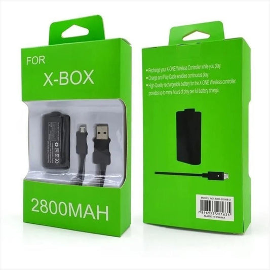 kit carga y juega bateria cable 27 mts xbox one s