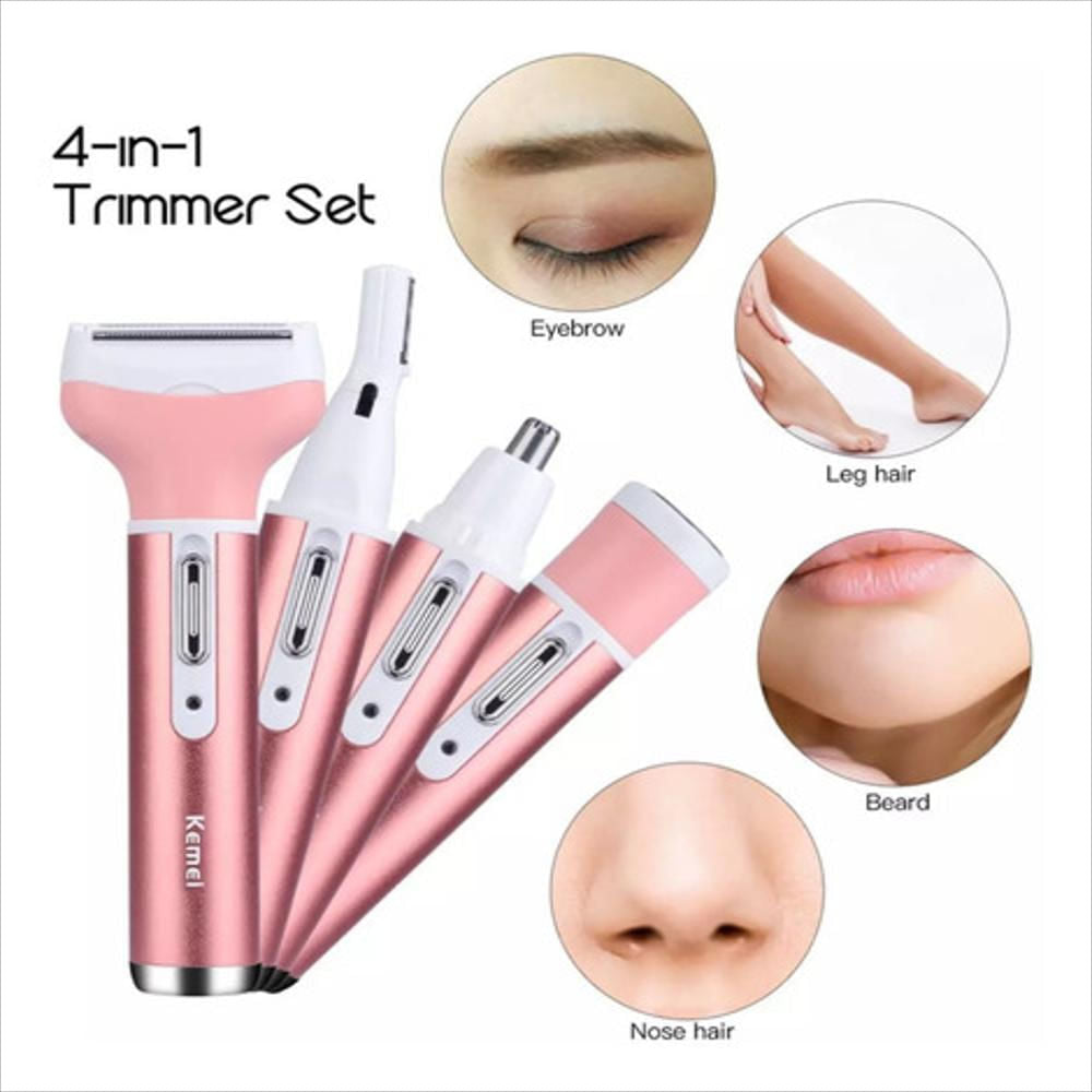 maquina depiladora recargable 4en1 cejasfacialnarizpierna dama