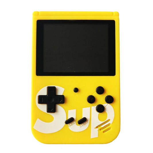 mini consola portatil tipo game boy 400 juegos sup amarilla