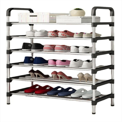 organizador zapatero metalico 6 niveles shoe rack