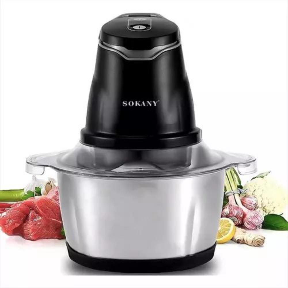 picatodo electrico sokany 400w 2 litros doble cuchilla acero