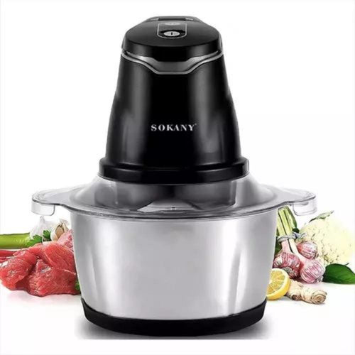 picatodo electrico sokany 400w 2 litros doble cuchilla acero