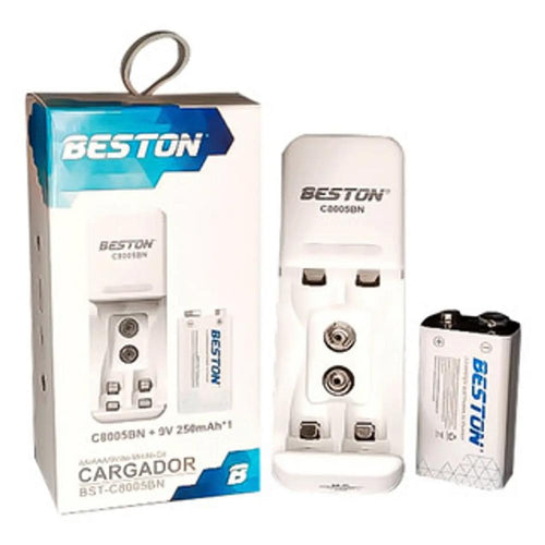 pila bateria cuadrada recargable 9v 250 mah beston