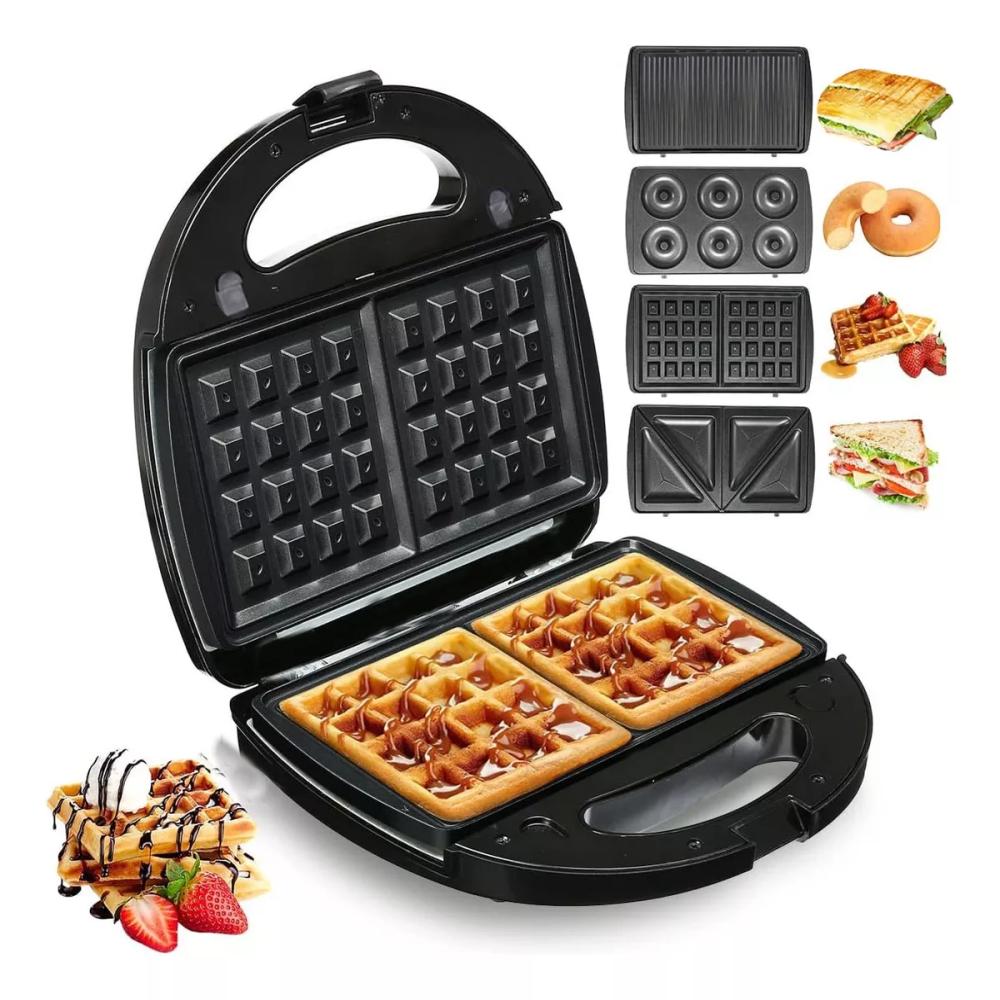 sandwichera waflera donera y parrilla 1200w maquina 4 en 1