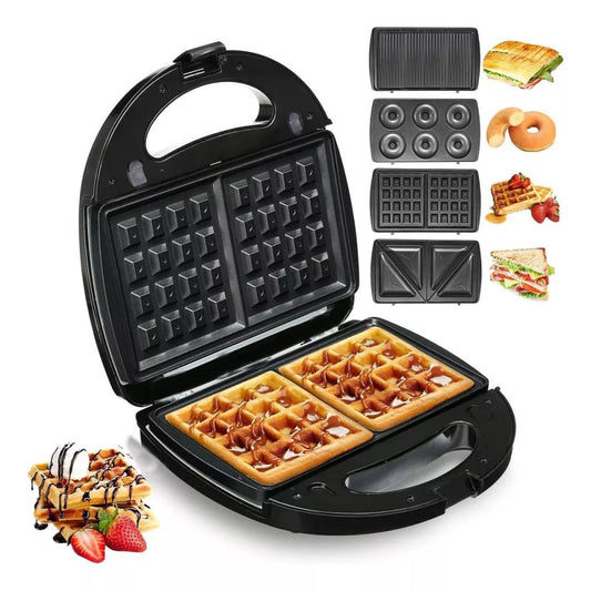 sandwichera waflera donera y parrilla 1200w maquina 4 en 1