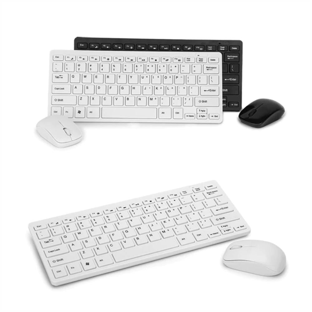 teclado inalambrico mini k03 mouse inalambrico protector blanco