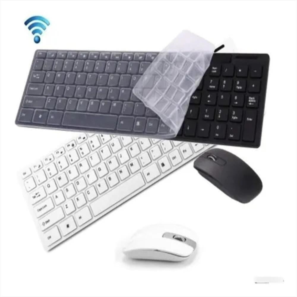 teclado y mouse bluetooth k06 protector silicona con letra n