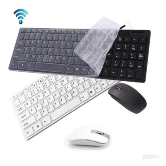 teclado y mouse bluetooth k06 protector silicona con letra n
