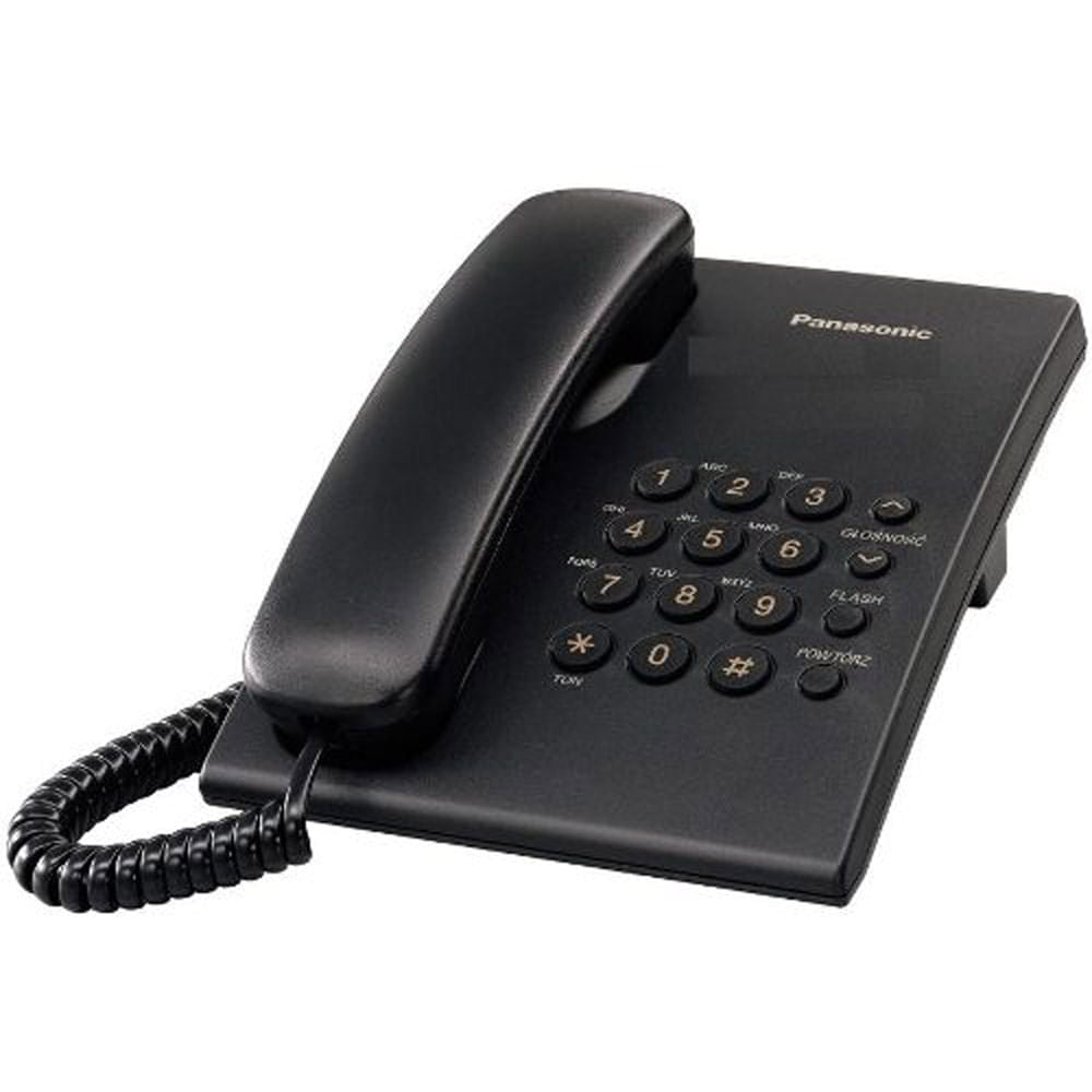 telefono panasonic ts500 escritorio mesa fijo redial pared
